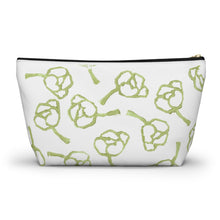 Load image into Gallery viewer, Green & White Accessory Pouch