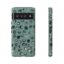 Load image into Gallery viewer, Black and Teal Dot Phone Case