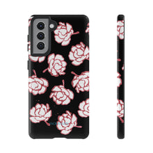 Load image into Gallery viewer, Black Floral Phone Case