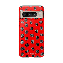 Load image into Gallery viewer, Black and Red Dot Phone Case