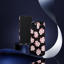 Load image into Gallery viewer, Black Floral Phone Case