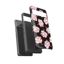 Load image into Gallery viewer, Black Floral Phone Case