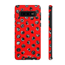 Load image into Gallery viewer, Black and Red Dot Phone Case