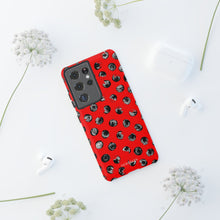 Load image into Gallery viewer, Black and Red Dot Phone Case