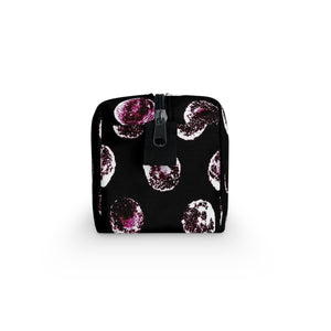 Black & Pink Dot Toiletry Bag