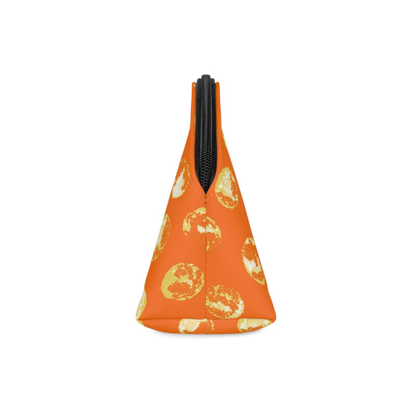 Orange & Yellow Dot Cosmetic Bag
