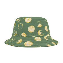 Load image into Gallery viewer, Green &amp; Yellow Dot Bucket Hat
