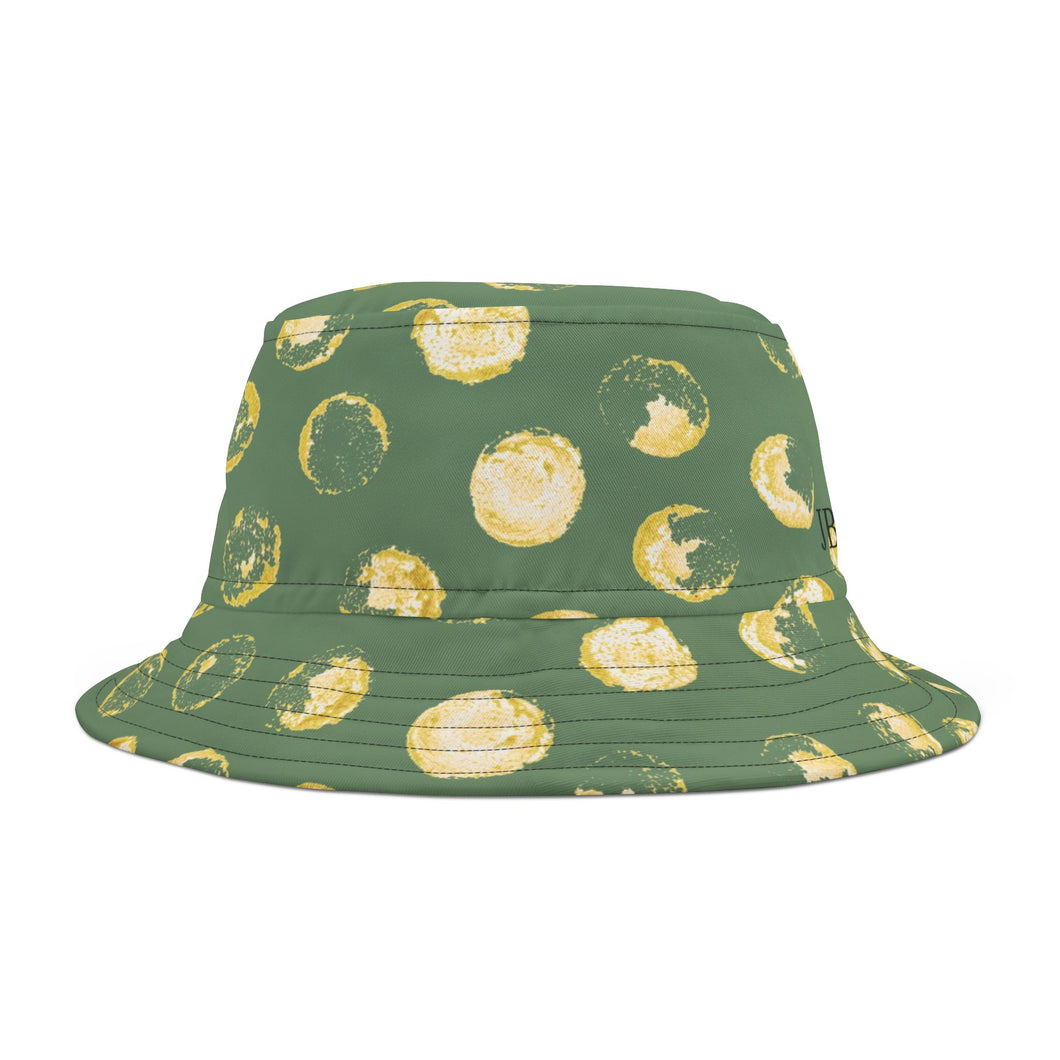 Green & Yellow Dot Bucket Hat