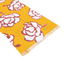 Load image into Gallery viewer, Yellow &amp; Pink Floral Print Scarf
