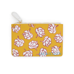 Yellow & Pink Floral Mini Clutch Bag