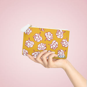 Yellow & Pink Floral Mini Clutch Bag