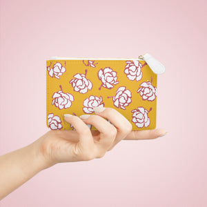 Yellow & Pink Floral Mini Clutch Bag