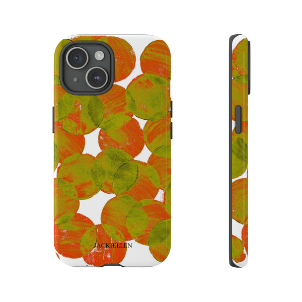 Green and Orange Dot Phone Case