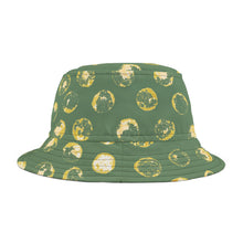 Load image into Gallery viewer, Green &amp; Yellow Dot Bucket Hat

