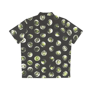 Men's Hawaiian Shirt in Green Dot