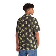 Load image into Gallery viewer, Men&#39;s Hawaiian Shirt in Green Dot
