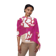 Load image into Gallery viewer, Pink Floral Print Scarf
