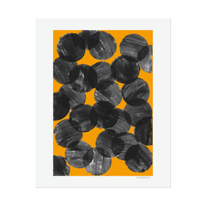 Print Poster in Yellow & Black