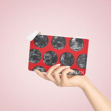 Load image into Gallery viewer, Red &amp; Black Dot Mini Clutch Bag
