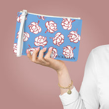 Load image into Gallery viewer, Blue &amp; Pink Floral Clutch Bag
