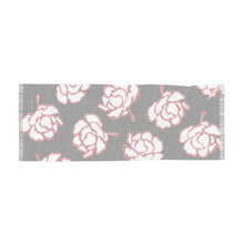 Load image into Gallery viewer, Black &amp; Pink Floral Print Scarf

