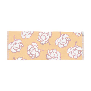 Yellow & Pink Floral Print Scarf