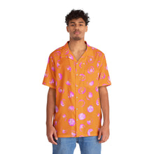 Load image into Gallery viewer, Men&#39;s Hawaiian Shirt in Orange &amp; Pink Dot

