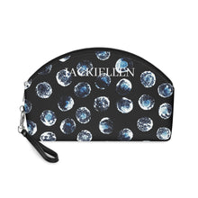 Load image into Gallery viewer, Black &amp; Blue Cosmetic Bag
