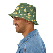 Load image into Gallery viewer, Green &amp; Yellow Dot Bucket Hat
