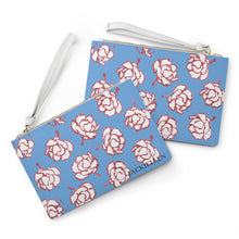 Load image into Gallery viewer, Blue &amp; Pink Floral Clutch Bag
