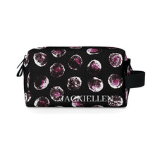 Load image into Gallery viewer, Black &amp; Pink Dot Toiletry Bag
