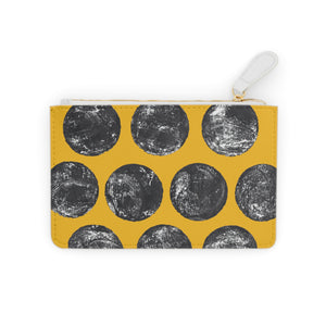 Yellow & Black Dot Mini Clutch Bag