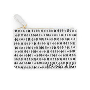 Black & White Phase Dot Mini Clutch Bag