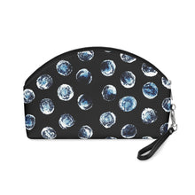 Load image into Gallery viewer, Black &amp; Blue Cosmetic Bag
