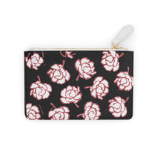 Load image into Gallery viewer, Black &amp; Pink Floral Mini Clutch Bag
