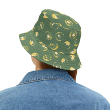 Load image into Gallery viewer, Green &amp; Yellow Dot Bucket Hat
