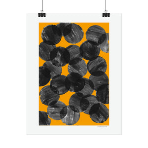 Print Poster in Yellow & Black