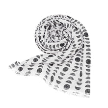 Load image into Gallery viewer, Black &amp; White Block Printed Scarf
