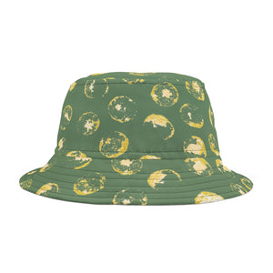 Green & Yellow Dot Bucket Hat