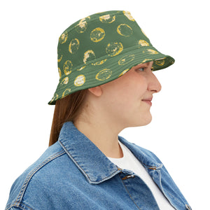 Green & Yellow Dot Bucket Hat