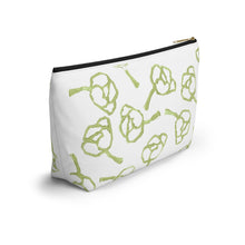 Load image into Gallery viewer, Green &amp; White Accessory Pouch
