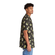 Load image into Gallery viewer, Men&#39;s Hawaiian Shirt in Green Dot

