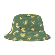 Load image into Gallery viewer, Green &amp; Yellow Dot Bucket Hat
