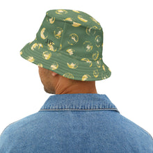 Load image into Gallery viewer, Green &amp; Yellow Dot Bucket Hat

