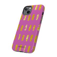 Load image into Gallery viewer, Pink and Yellow Block Print Phone Case
