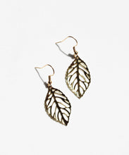 Load image into Gallery viewer, Gold Leafy Dangle Earrings
