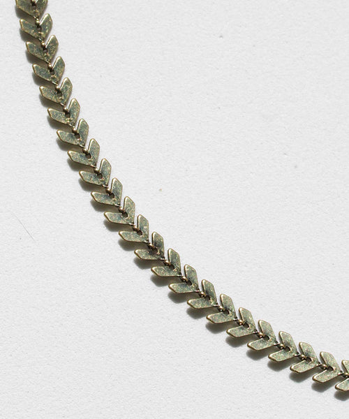 Short Distressed Chevron Necklace